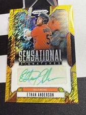 2025 Prizm MLB Baseball Sensational Signatures Gold Shimmer Ethan Anderson 4/4 