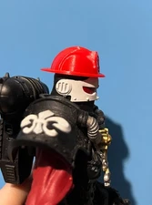 Action Figure Diorama Accessory Firefighter Helmet Hat 1/12 Scale UNPAINTED