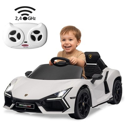 Jamara Ride-on Lamborghini Revuelto weiß 2,4GHz Li-Power 12.6 mit Fernsteuerung