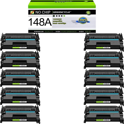 10PK Compatible W1480A 148A No Chip Toner for HP 4001dn 4001dw 4101fdw 4101fdn