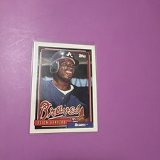 1992 Topps Deion Sanders Atlanta Braves #645