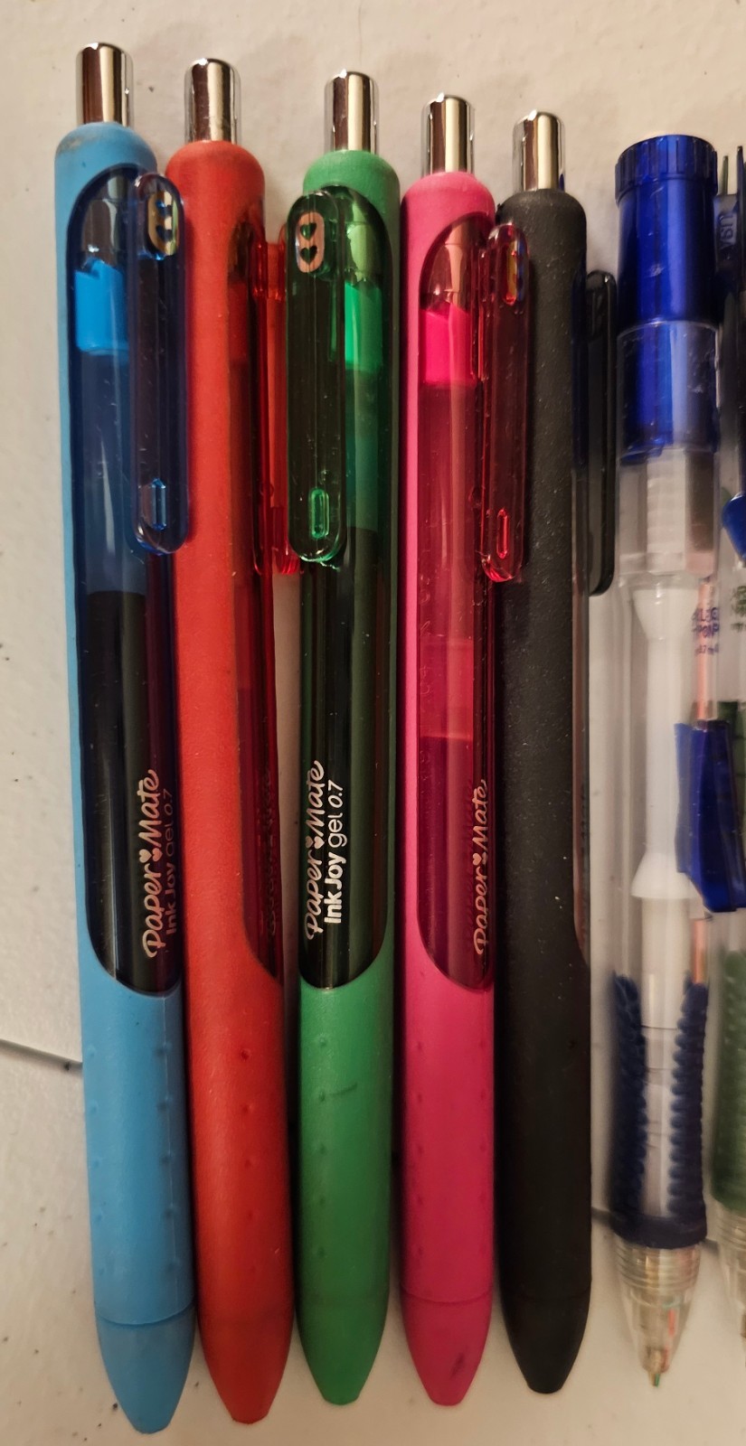 Paper Mate InkJoy Gel Pens 0.7 (5) Paper Mate Clear Point Pencils 5 Reg 10 Color