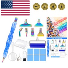 Diamond Painting Art Drill Pen Kit with Screw Stainless Steel Metal Tip Nibs ...
