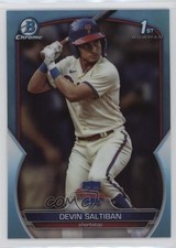 2023 Bowman Draft Chrome Sky Blue Refractor Devin Saltiban #BDC-2 qf8