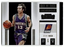 Panini 2017-18 Panini Contenders #3 Steve Nash Hall of Fame Contenders Suns