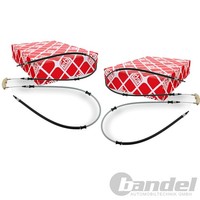 2X febi bilstein Handbremsseile Passend FüR Opel Vectra Links+Rechts
