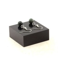 Mineralien Und Edelsteine. Ohrringe 1 Perle Indischer Achat 8 Mm