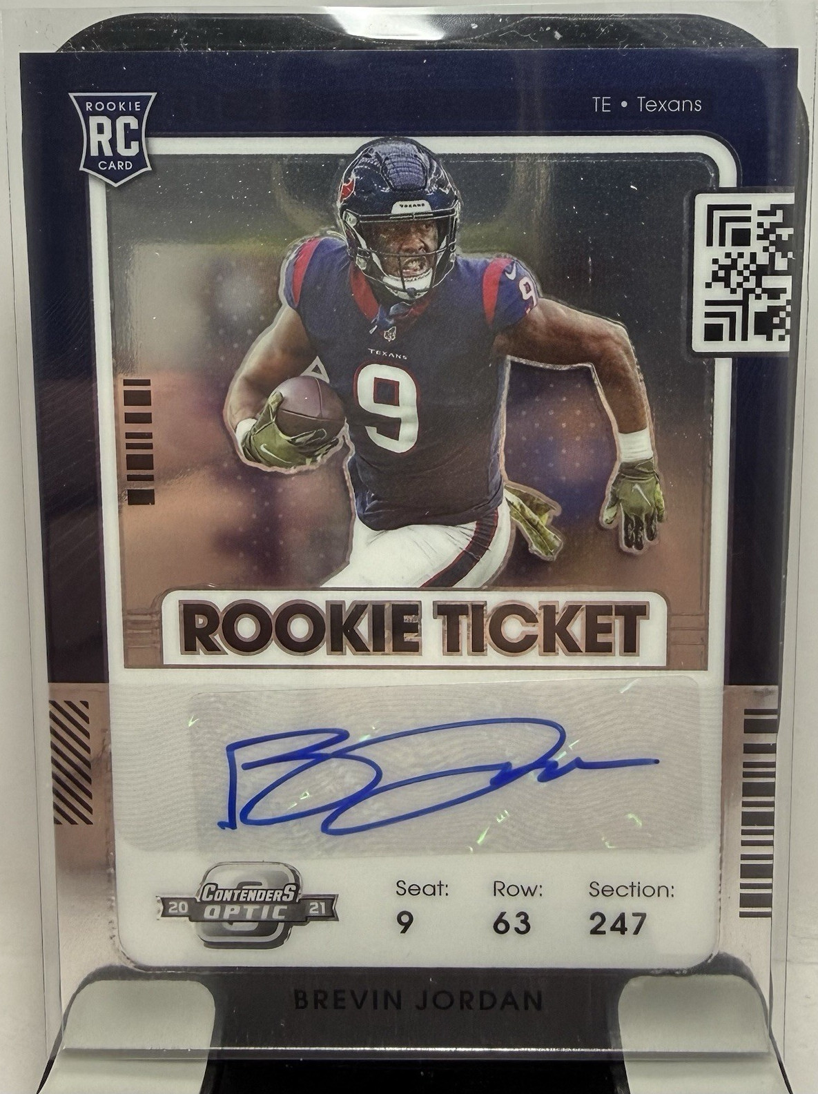 Brevin Jordan Panini Contenders Optic #180 Autograph