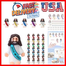 5 Pcs Mini Jesus Figures Bulk Little Jesus Figurines Tiny Miniature Dolls fo US