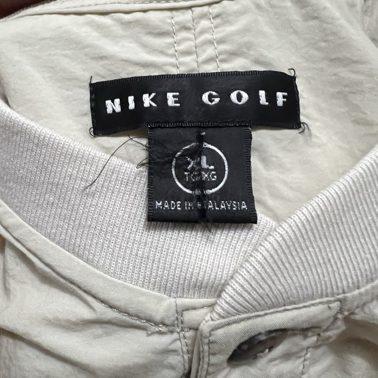 SACAI X NIKE Giacca Pullover Giacca a Vento Vintage Nike Golf Disney Tan XL
