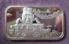 Humpty-Dumpty Political Satire RARE #ed  1 Troy Oz. .999 Fine Silver Bar 1974
