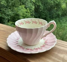 Myott Staffordshire - Olde Chelsea “Petite”  Cup & Saucer (Victorian Grannycore)