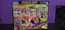 White Mountain 1397 American Diner Jigsaw Puzzle 1000 pc 24"x30" poster COMPLETE