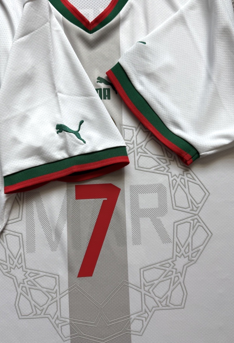 2022/23 Morocco Away Jersey #7 Ziyech XL Puma Soccer Football