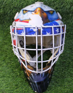 NXI Phantom Hockey Goalie Mask HEAVILY USED VINTAGE READ DESCRIPTION