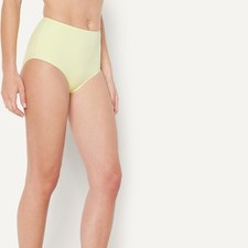 Amazon Essentials Damen Badehose hohe Taille Hellgelb Gr&ouml;&szlig;e