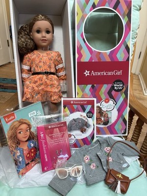 American Girl World by Us Evette Peeters 18 inch Doll, Book, & Accessories NIB