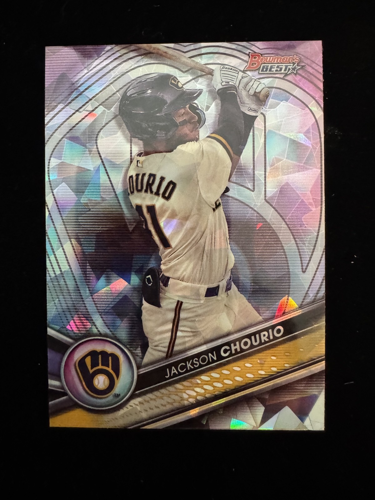 2022 Bowman's Best - Top Prospects Jackson Chourio #TP-19 Atomic Refractor (RC)