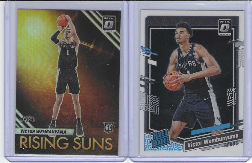 2023-24 Optic Victor Wembanyama Rated Rookie & Rising Suns Holo Prizm