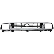 Grille For 95-96 Toyota Tacoma Chrome Shell W Black Insert Plastic Grille For 95-96 Toyota Tacoma Chrome Shell W Black Insert Plastic