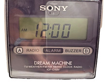 Sony Dream Machine ICF-C113V TV Weather FM AM...