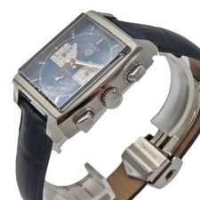 TAG Heuer Monaco CBL2111 39mm SS Blue Dial Automatic Chronograph Box #KN315 2