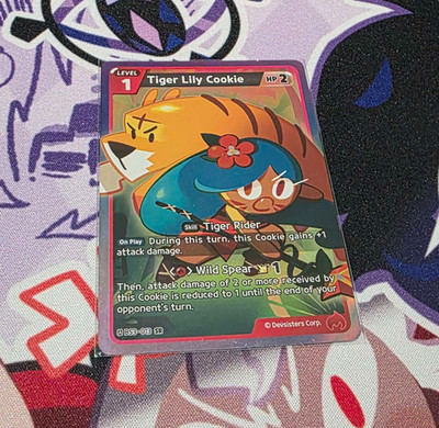 Tiger Lily Cookie SR Cookie Run Braverse TCG English Card