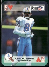 1992 Sport Decks NFL Playing Cards #5 of Hearts Haywood Jeffires