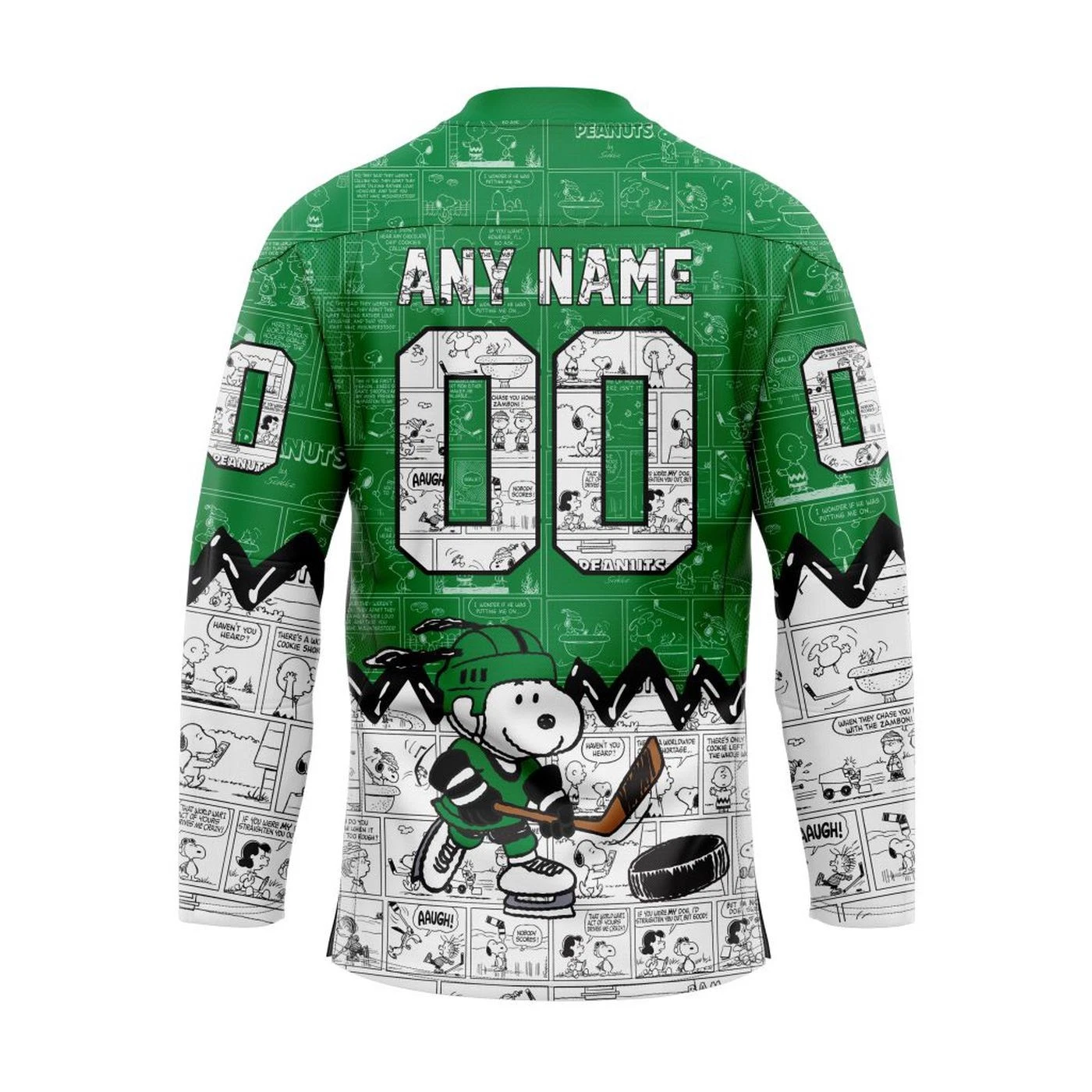 Personalized Dallas Stars Special Peanuts Lace Hockey Shirt