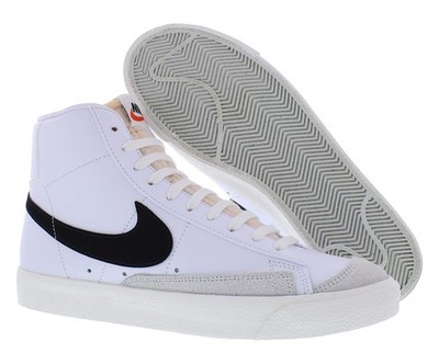 Nike Blazer Mid '77 Vintage Leather Unisex Shoes Size 11.5, Color: White/Black