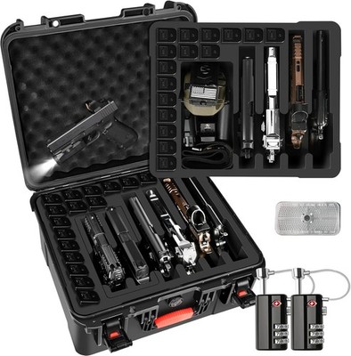 Pistol Gun Case for Multi Handguns - Hold Multiple Pistols & Magazines ...