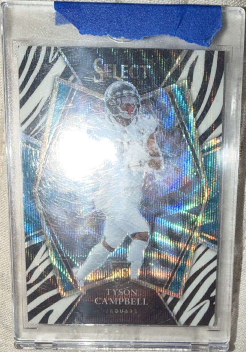 Tyson Campbell Panini Select #189 Zebra