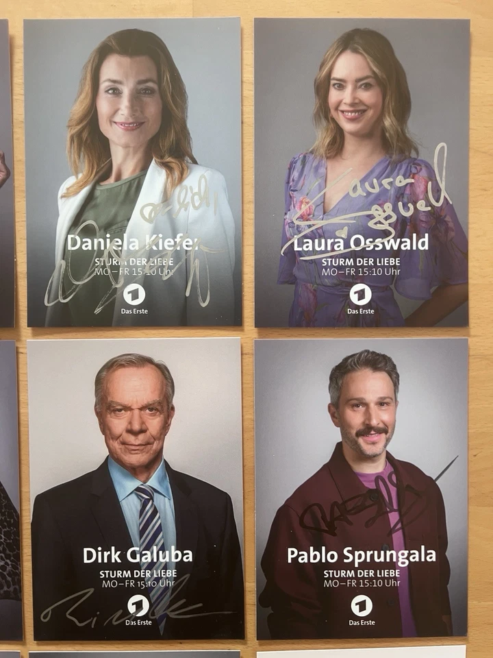 18 AK ARD Sturm der Liebe Autogrammkarten original signiert WULF GRAEN BIRKNER - Bild 4 von 4