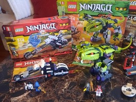 LOT of (4) Retired Lego Ninjago SETS w/ Boxes & Instructions 2259 2504 9442 9455