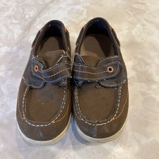 Smartfit Boys Shoes Size 8 Casual Faux Leather Adjustable Strap Boat