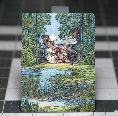 Bondage Fairy Earthbind MTG Satirical Altered  Art