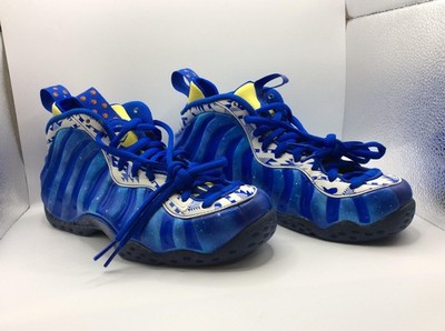 Air Foamposite One DB18 Size 5Y Hyper Royal/ Yellow Strike