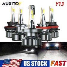 Y13 AUXITO 9005 9006 H11 9007 H4 9012 LED Headlight Bulbs 16000LM High Power 72W