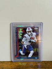 2025 Topps Chrome Football - James Cook #35 Pulsar Refractor Buffalo Bills