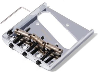 Wilkinson 2-1/8 Inch(54Mm) Vintage Telecaster Bridge WOT01T Threaded 3 Saddles F