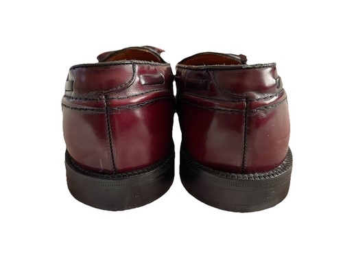 Cole Haan Men’s 12 D Burgundy Leather Slip On Tassel Kilt Loafers Dress Shoe USA - Picture 8 of 9