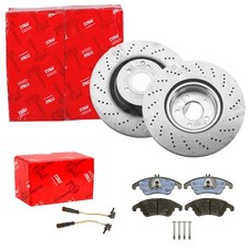 TRW BREMSSCHEIBEN 344mm + BEL&Auml;GE VORNE passend f&uuml;r MERCEDES SLC SLK R172