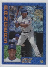 2019 Silver Pack Series 2 1984 Topps Baseball Blue 4/150 Adrian Beltre HOF md3