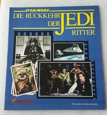 Star Wars Vintage Panini Leer- Album: Rückkehr der Jedi- Ritter (c) LFL 1983 TOP