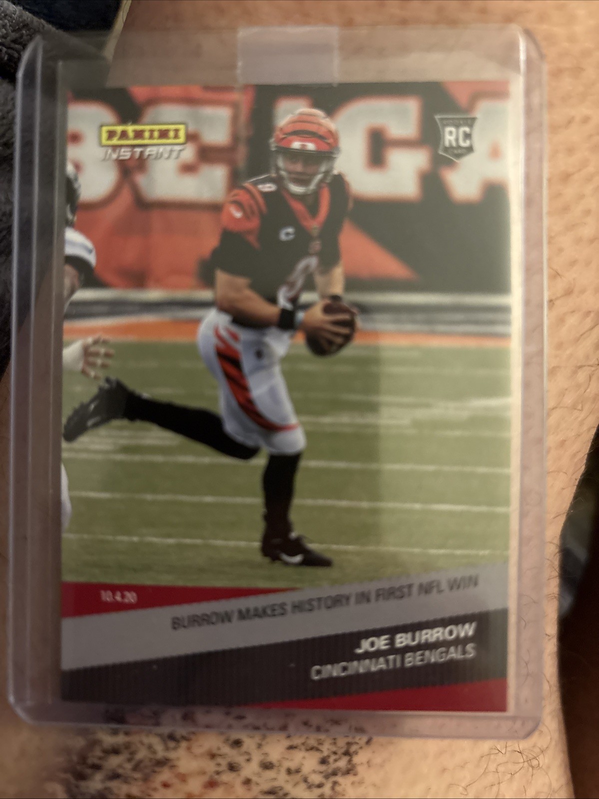 2020 Panini Instant #58 - JOE BURROW RC (BURROW MAKES HISTORY) ROOKIE #’d 1/932