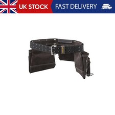 STANLEY Leather Tool Belt Pouch Apron, Professional Tool Belt, Multi-Pockets Sto