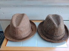 Vintage fedora hat lot 6 7/8 7 1/4 Johnny Carson & Adam 