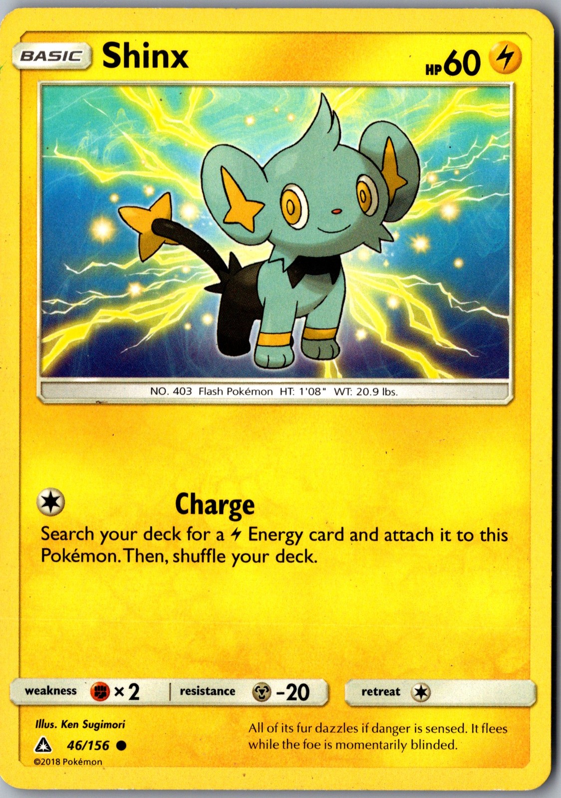 Shinx 46/156 Common Ultra Prism Lightly Played Pokemon Card TCG Single