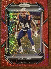 2022 Prizm Jack Jones Rookie Red Sparkle RC #395 49ers Color Match SP