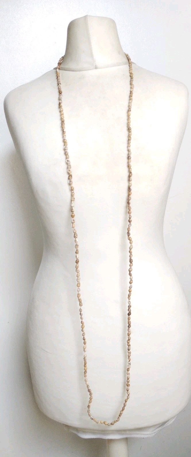 Tiny Long Brown​ White​ Black​ Cone Shell Necklac… - image 2